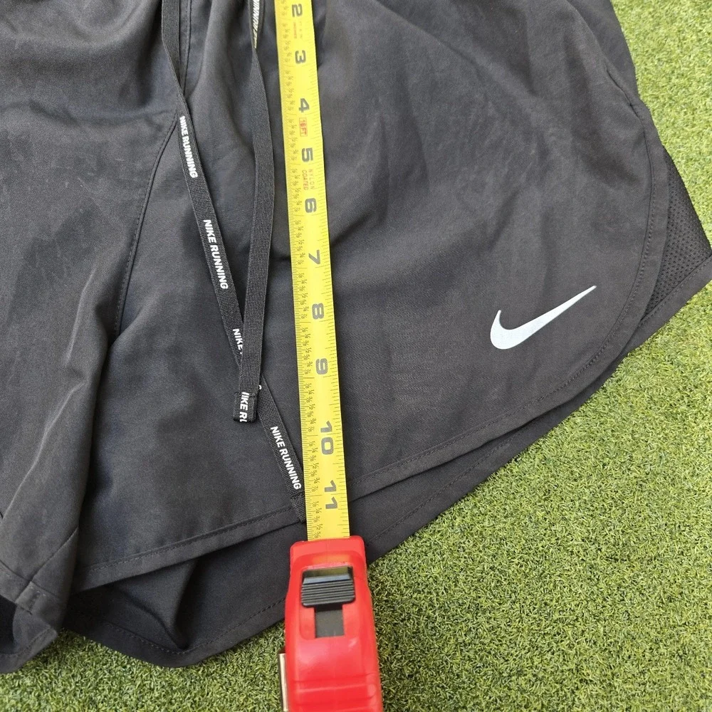 Nike Dri-Fit Modern Tempo Lined Running Shorts Black Women's Medium M